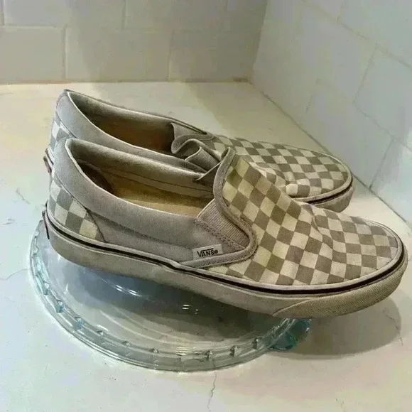 Vans Slip on Gray White Checker - Picture 4 of 11